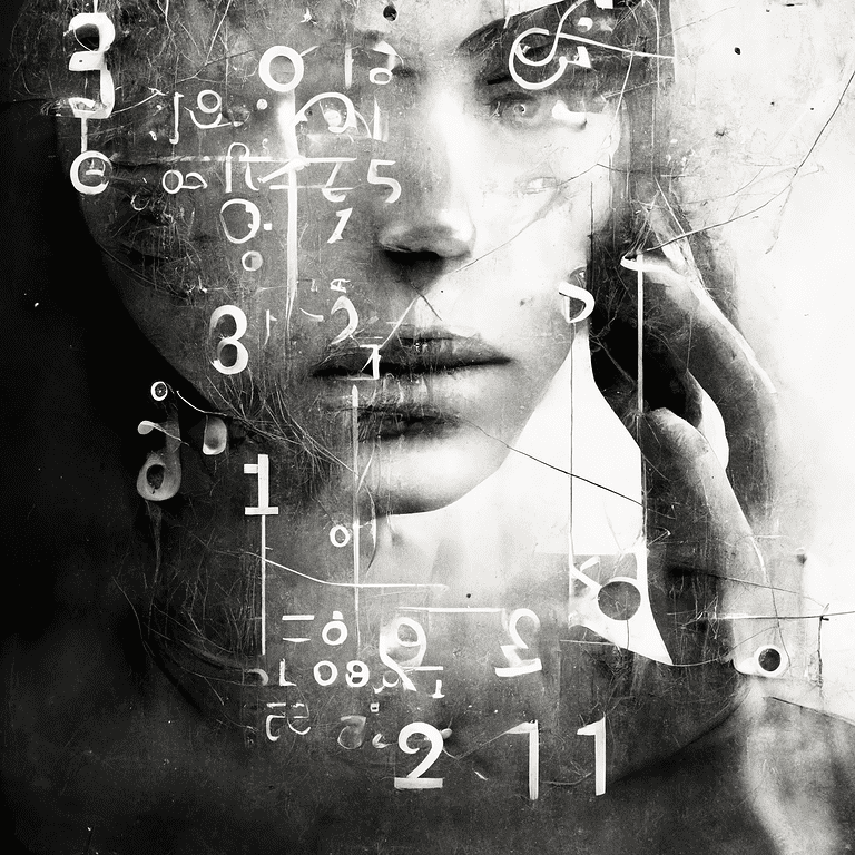 algroitmeistä koostuva nainen